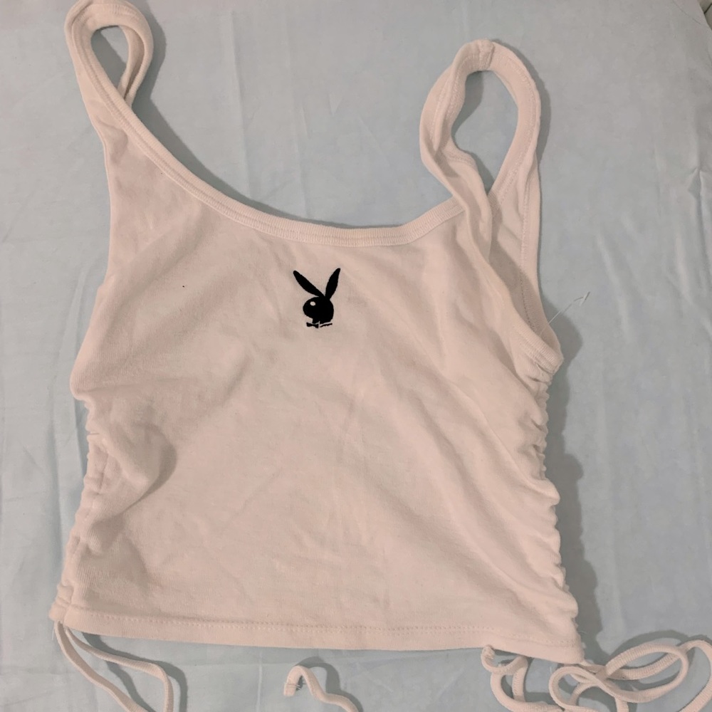Playboy tank top in white